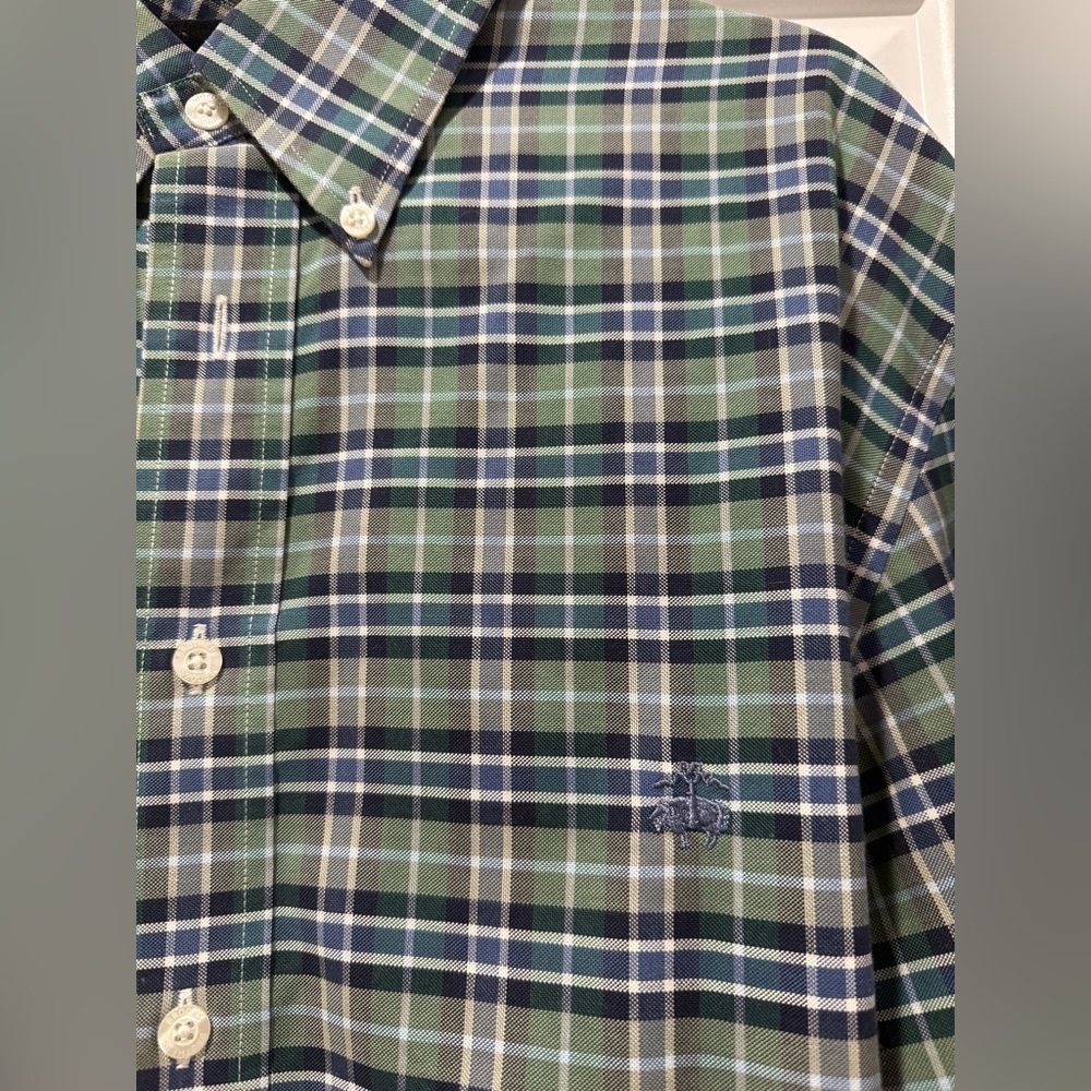 Brooks Brothers Green Plaid Shirt - Picture 2 of 2